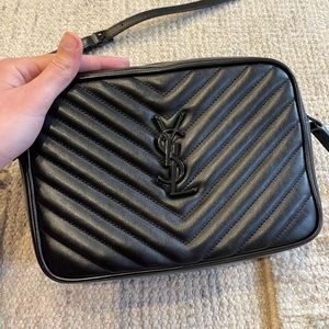 Saint Laurent Lou Matelassé Camera Bag All Black